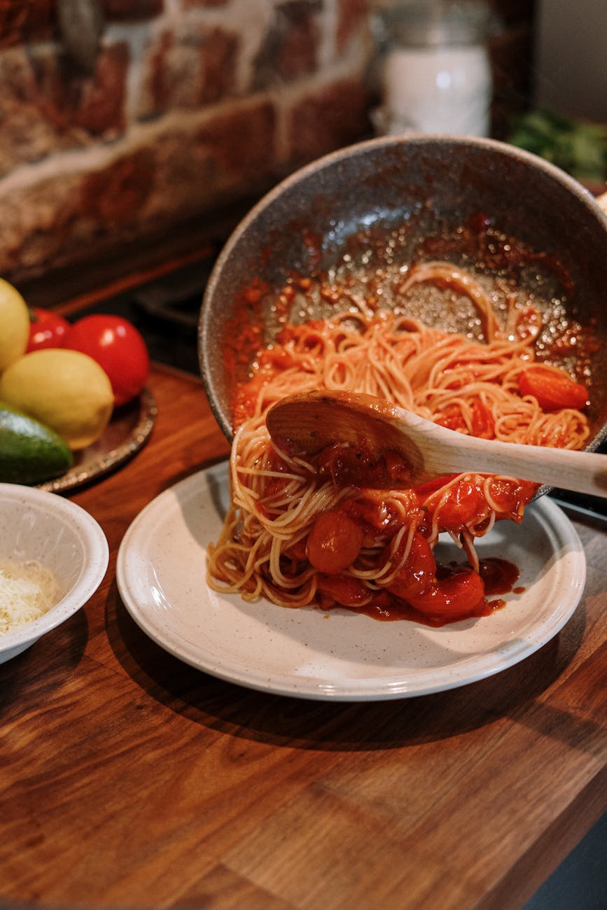food texture pasta spaghetti