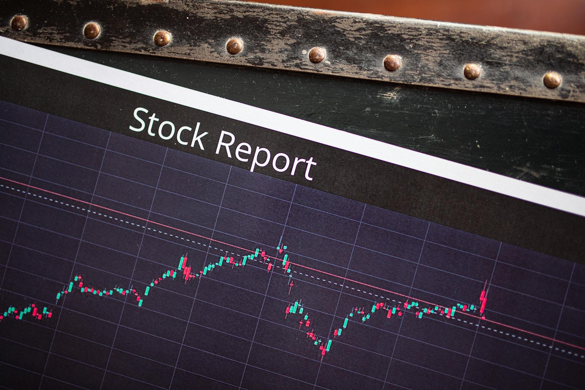 close up shot of a graph