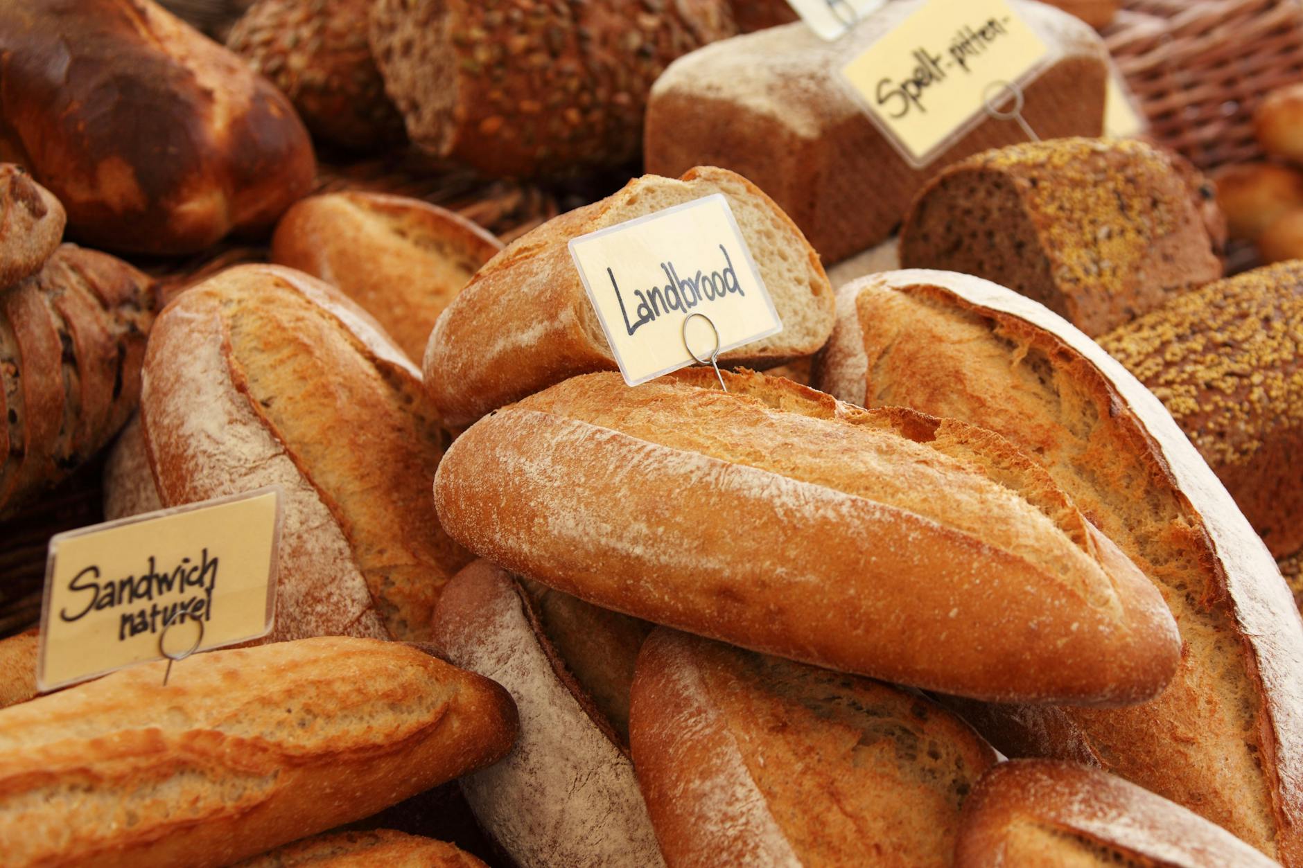 bread food grain brown