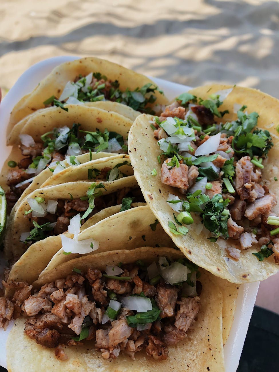 tacos in close up shot