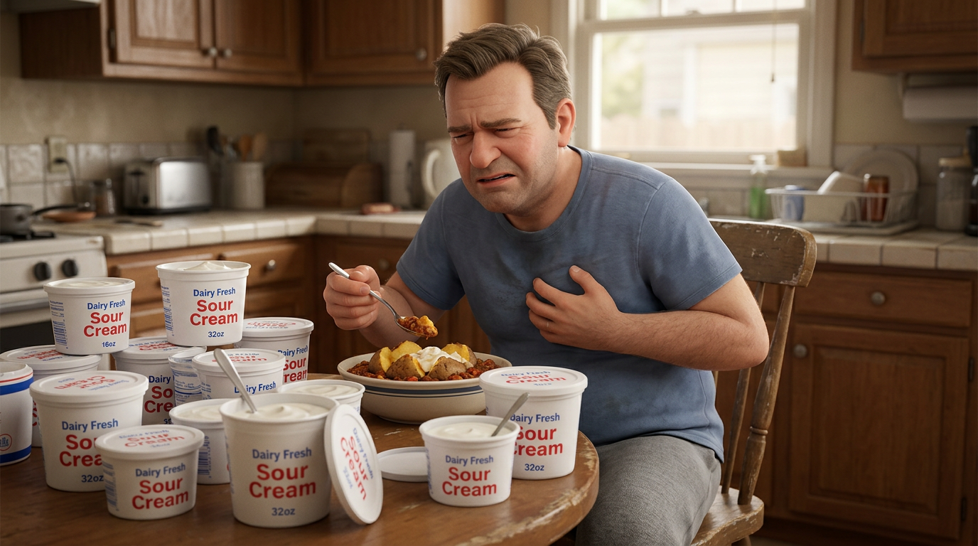 5 Sour Cream Brands Linked to Risks of Heart Failure